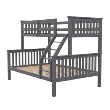 Kingston Single Over Double Pine Wood Convertible Bunk Bed